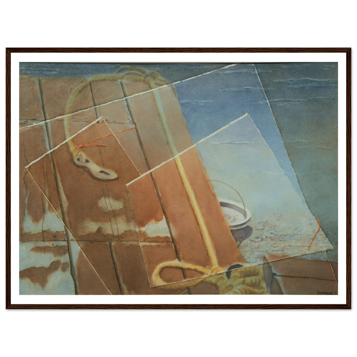 Whispers of Texture: An Evocative Watercolor Journey by Veronique Semple - Watercolor abstract print for home decor