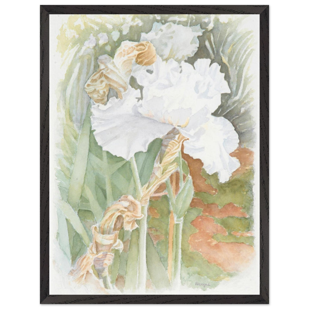 Serenity in Bloom: A Watercolor Celebration of Nature's Elegance by Veronique Semple - Watercolor wall art print