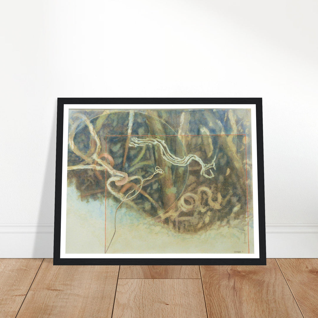 Fluid Motions: Nature's Abstract Dance by Veronique Semple - Watercolor abstract print for home decor