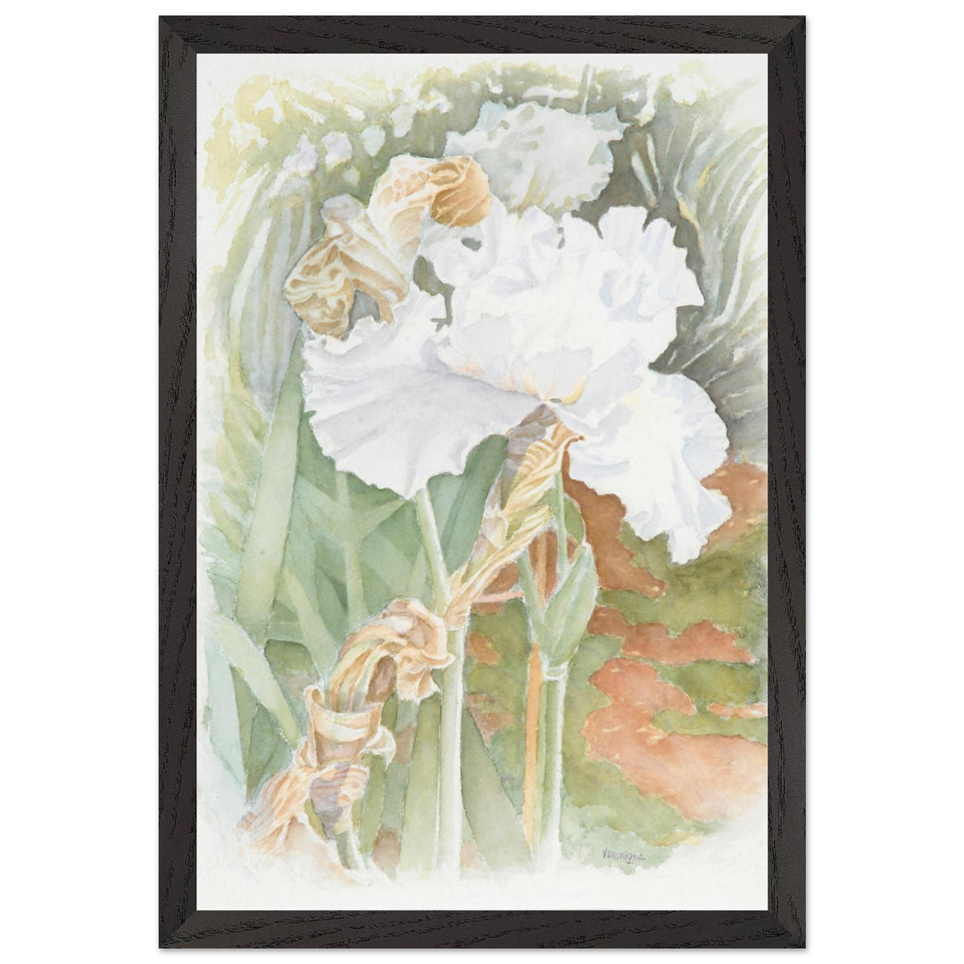 Serenity in Bloom: A Watercolor Celebration of Nature's Elegance by Veronique Semple - Watercolor wall art print