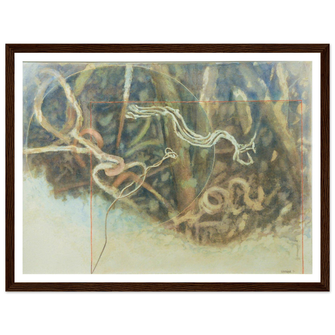 Fluid Motions: Nature's Abstract Dance by Veronique Semple - Watercolor abstract print for home decor