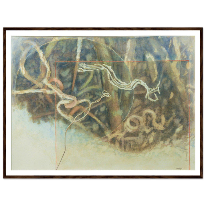 Fluid Motions: Nature's Abstract Dance by Veronique Semple - Watercolor abstract print for home decor