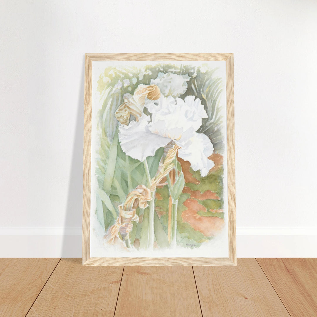 Serenity in Bloom: A Watercolor Celebration of Nature's Elegance by Veronique Semple - Watercolor wall art print