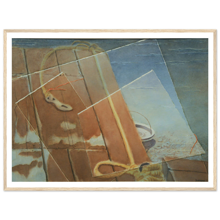 Whispers of Texture: An Evocative Watercolor Journey by Veronique Semple - Watercolor abstract print for home decor