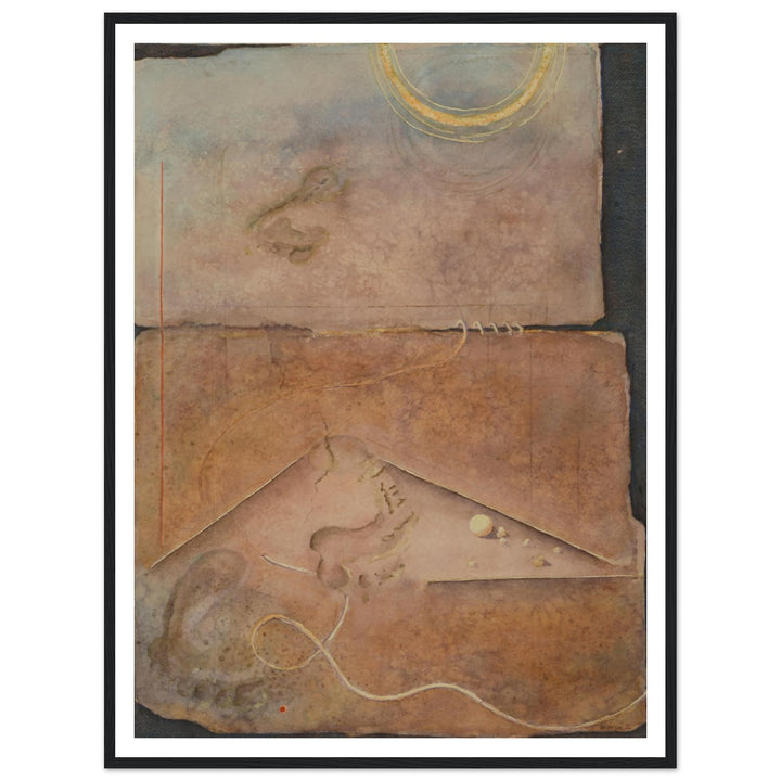 Timeless Echoes of Past and Future by Veronique Semple - Watercolor abstract print for home decor