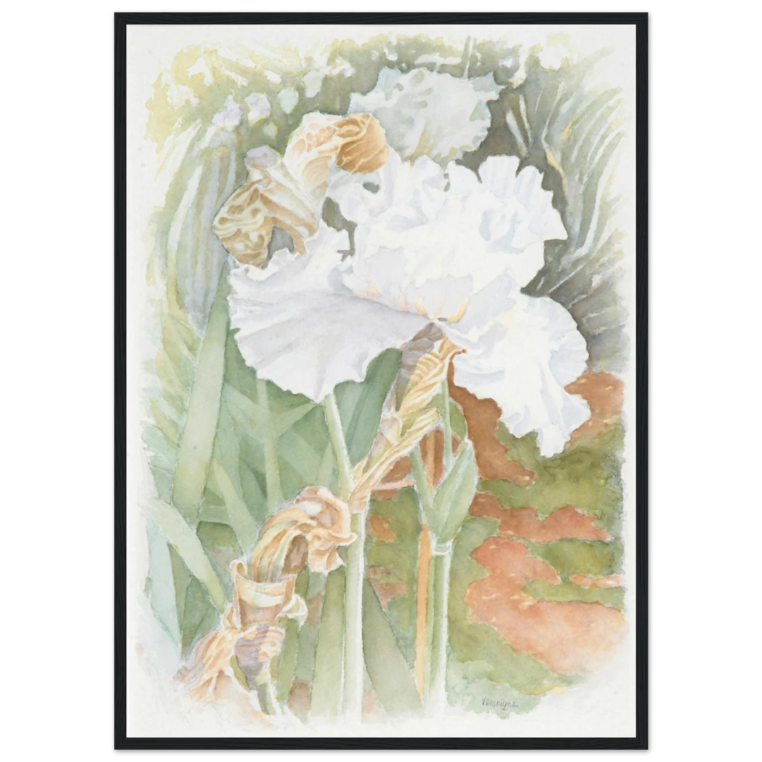 Serenity in Bloom: A Watercolor Celebration of Nature's Elegance by Veronique Semple - Watercolor wall art print