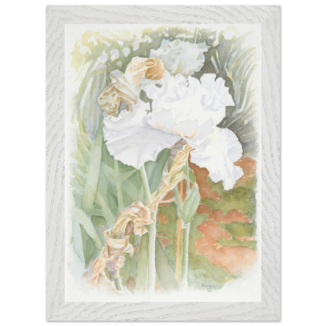 Serenity in Bloom: A Watercolor Celebration of Nature's Elegance by Veronique Semple - Watercolor wall art print