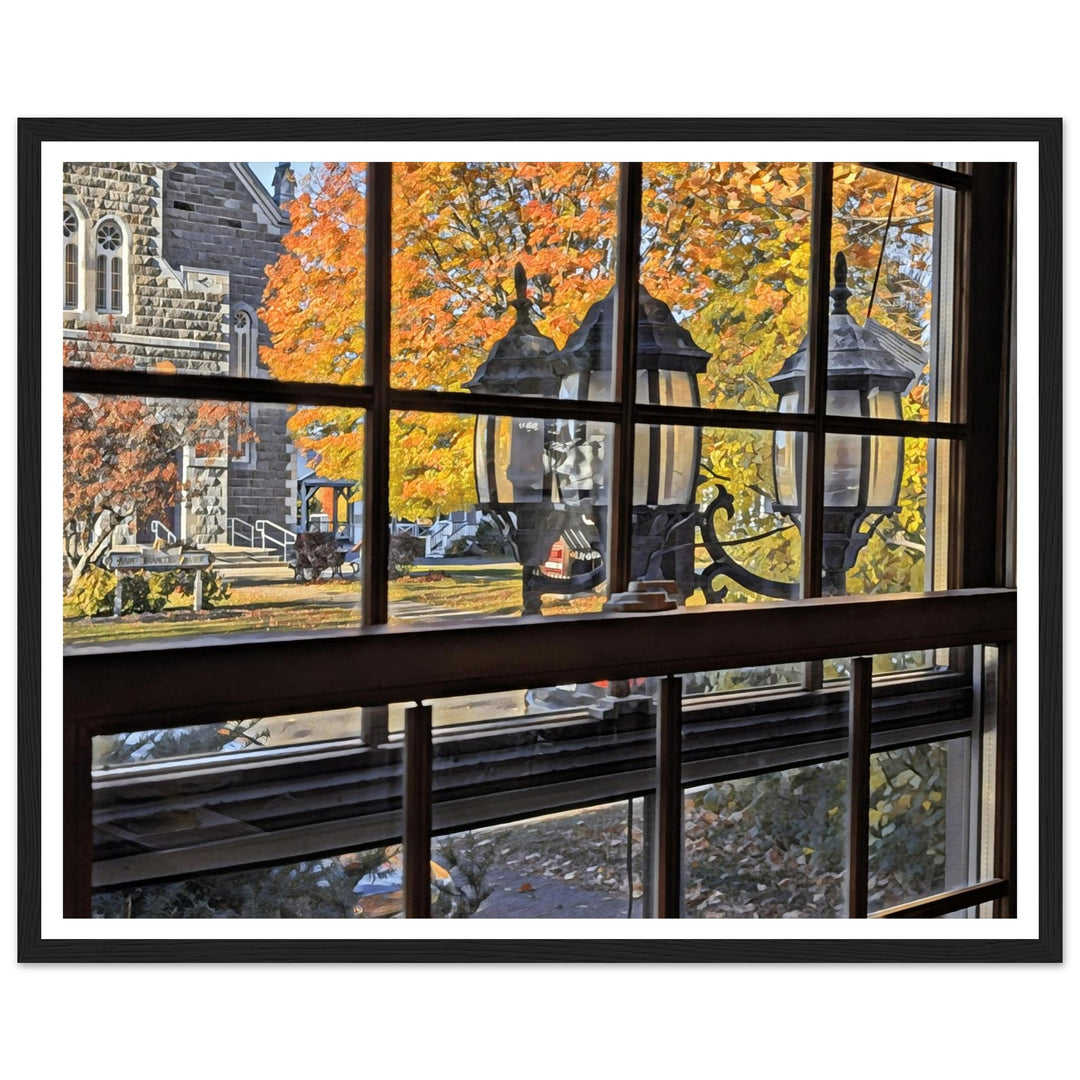 Autumn View from Bromont's Pizza 900 by Studio Shefford - Photo Art Composition impressionism print for home decor