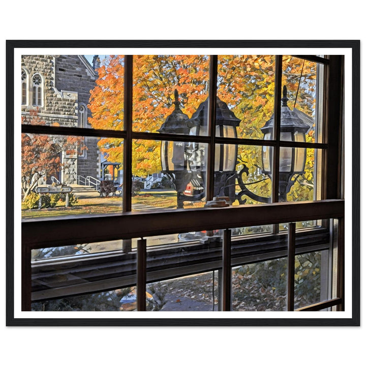 Autumn View from Bromont's Pizza 900 by Studio Shefford - Photo Art Composition impressionism print for home decor