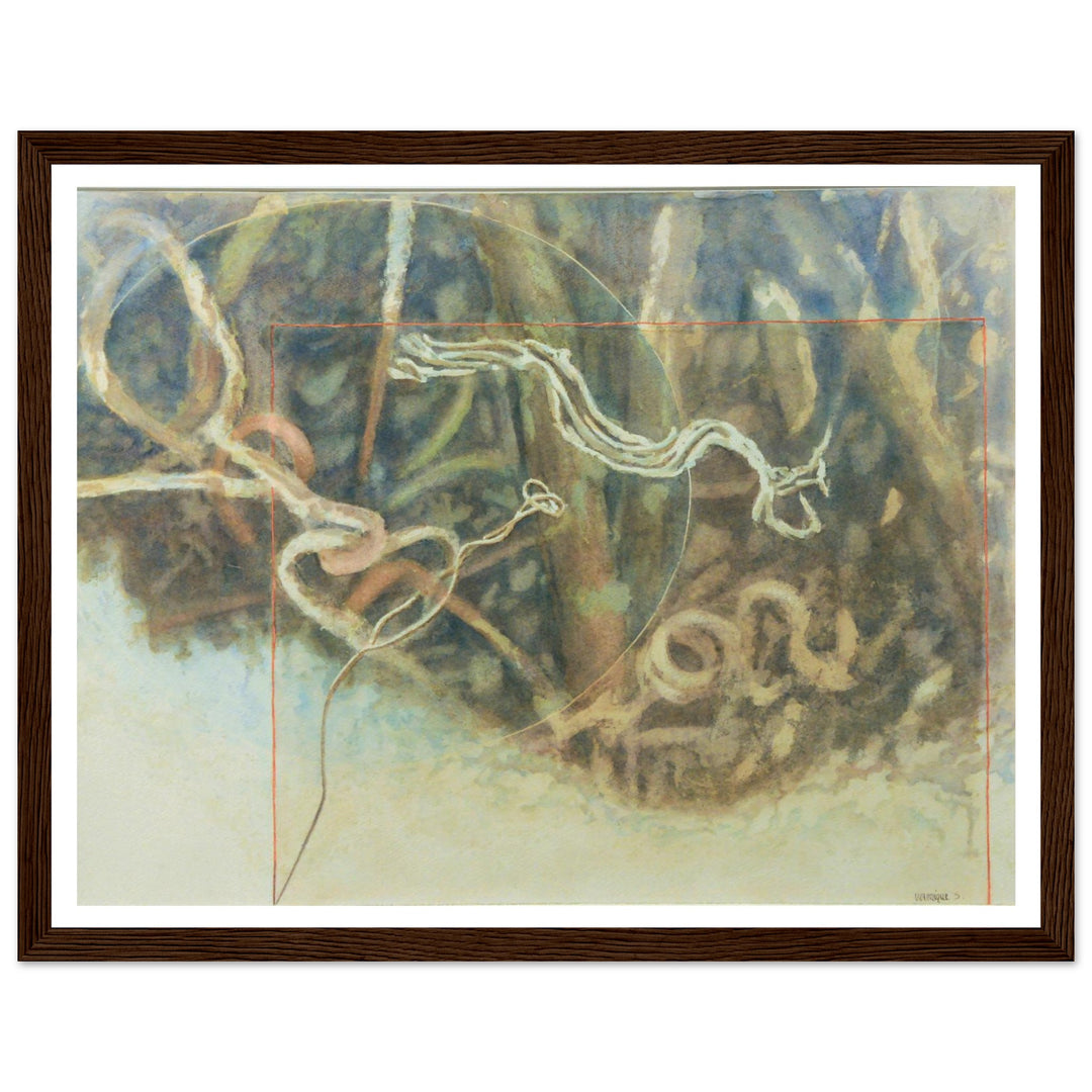 Fluid Motions: Nature's Abstract Dance by Veronique Semple - Watercolor abstract print for home decor