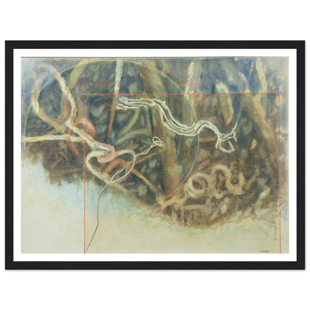 Fluid Motions: Nature's Abstract Dance by Veronique Semple - Watercolor abstract print for home decor