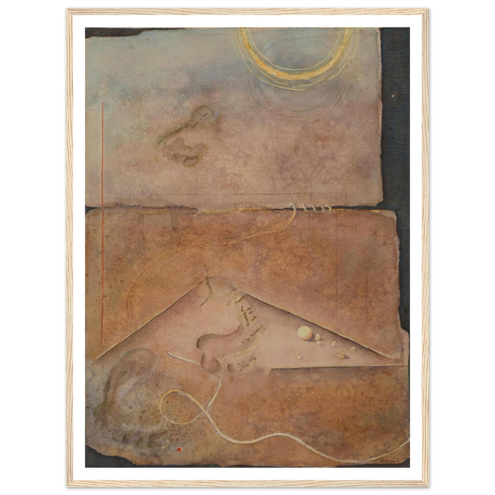 Timeless Echoes of Past and Future by Veronique Semple - Watercolor abstract print for home decor