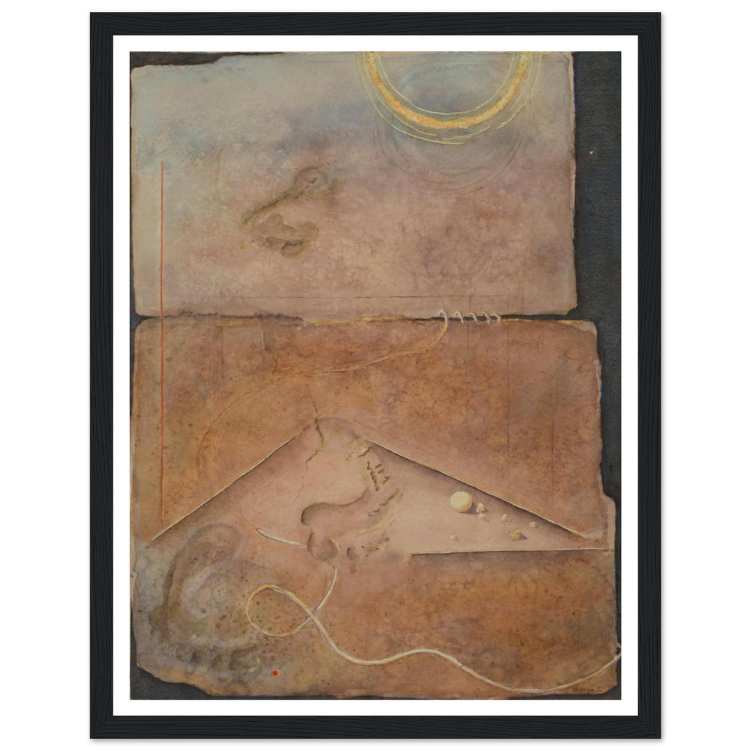 Timeless Echoes of Past and Future by Veronique Semple - Watercolor abstract print for home decor