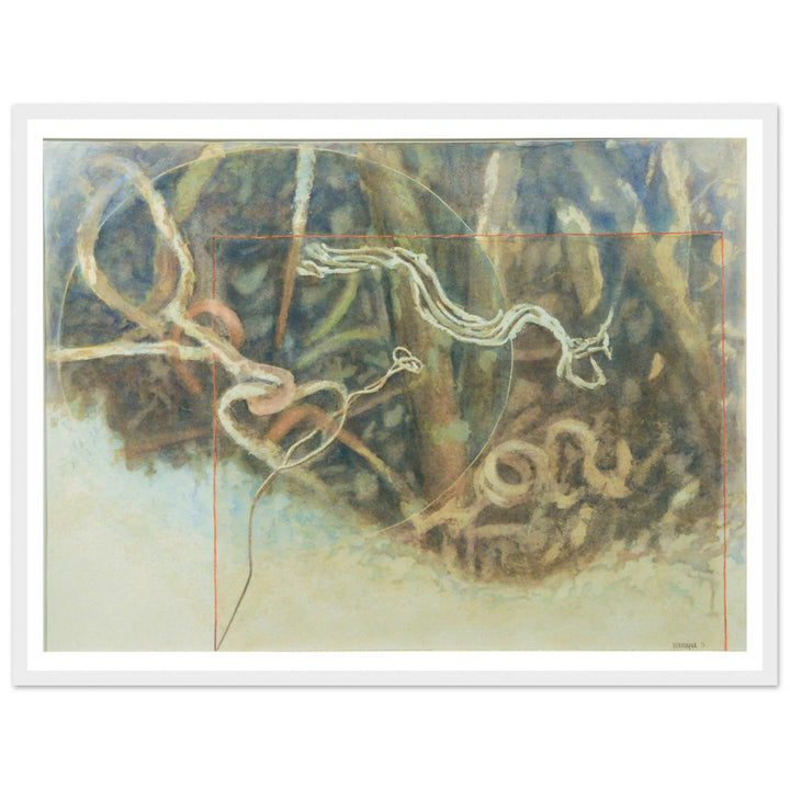 Fluid Motions: Nature's Abstract Dance by Veronique Semple - Watercolor abstract print for home decor