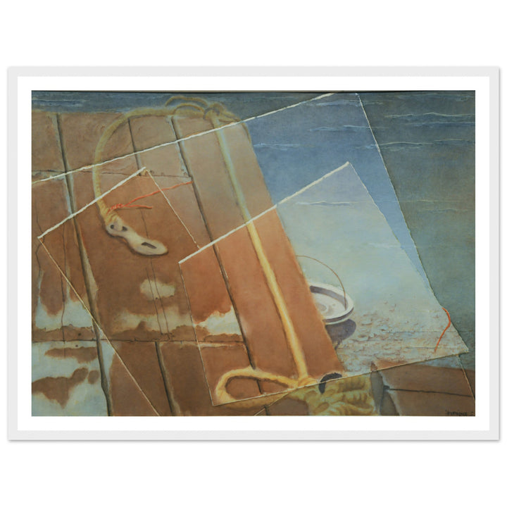 Whispers of Texture: An Evocative Watercolor Journey by Veronique Semple - Watercolor abstract print for home decor