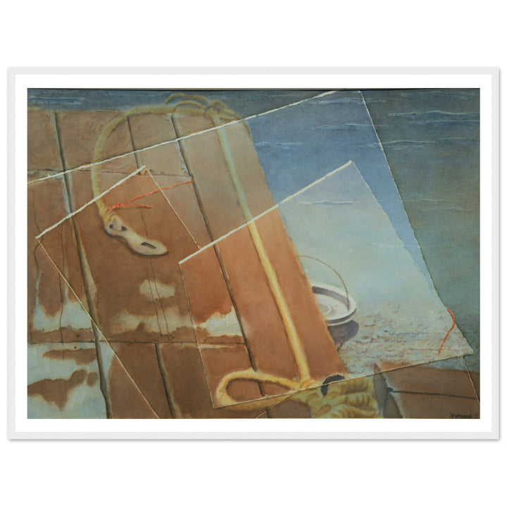 Whispers of Texture: An Evocative Watercolor Journey by Veronique Semple - Watercolor abstract print for home decor