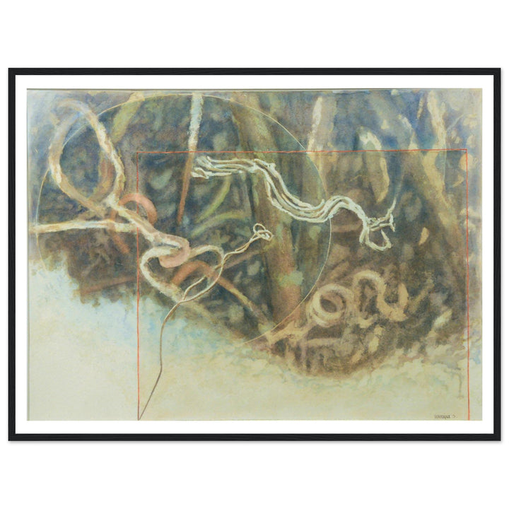 Fluid Motions: Nature's Abstract Dance by Veronique Semple - Watercolor abstract print for home decor