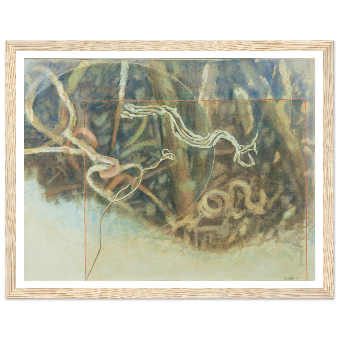 Fluid Motions: Nature's Abstract Dance by Veronique Semple - Watercolor abstract print for home decor