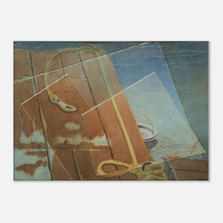 Whispers of Texture: An Evocative Watercolor Journey by Veronique Semple - Watercolor abstract print for home decor