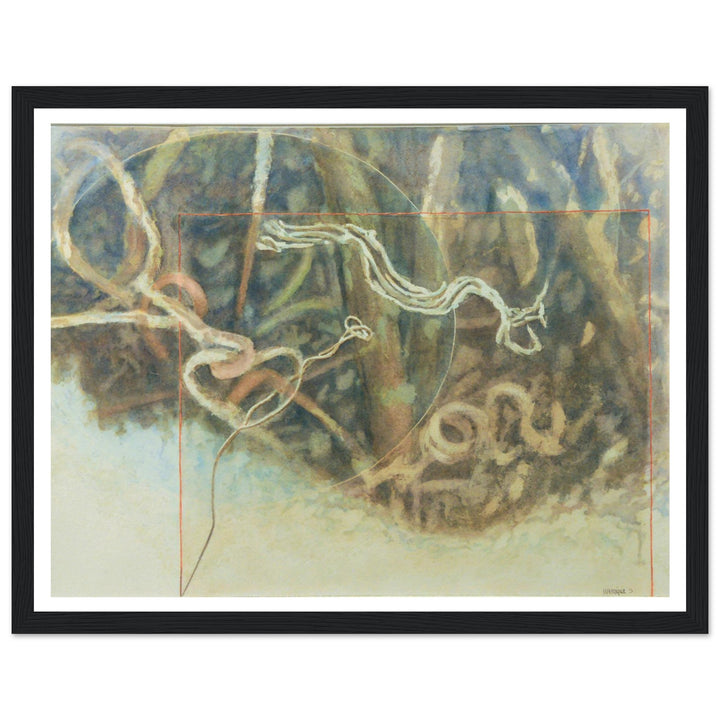 Fluid Motions: Nature's Abstract Dance by Veronique Semple - Watercolor abstract print for home decor