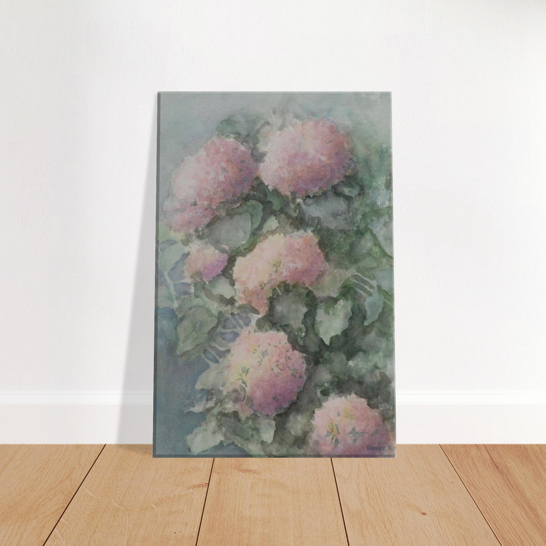 Delicate Blossoms in Soft Watercolor Harmony by Veronique Semple - Watercolor botanical print for home decor