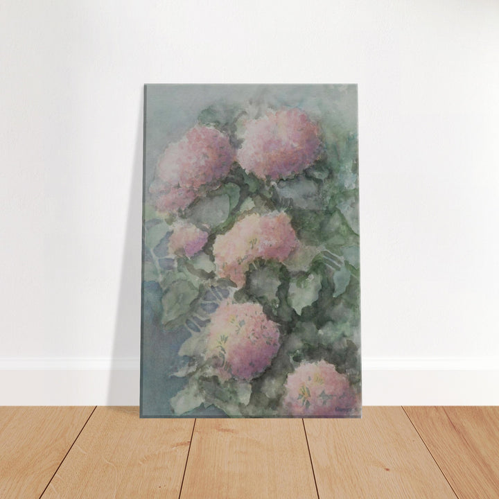 Delicate Blossoms in Soft Watercolor Harmony by Veronique Semple - Watercolor botanical print for home decor