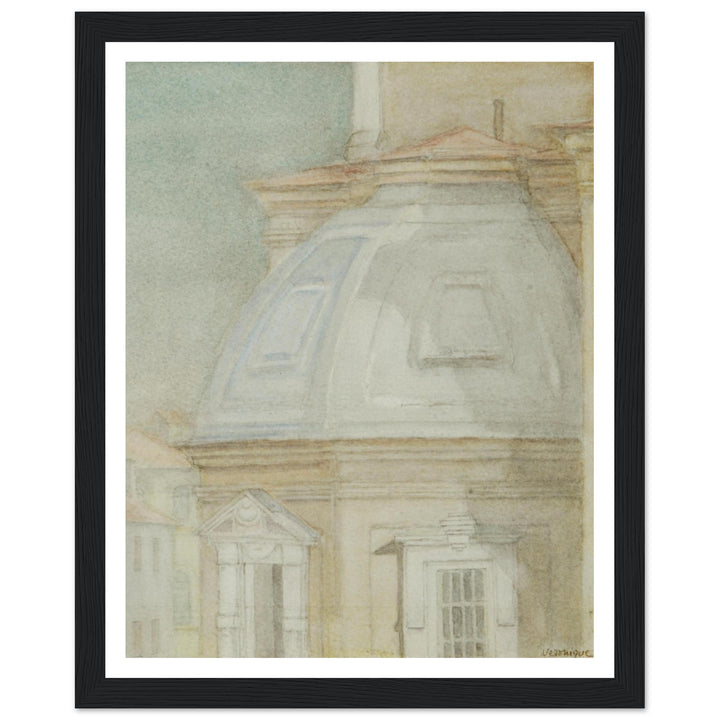 Ethereal Harmony: A Watercolor View of Timeless Architecture by Veronique Semple - Watercolor wall art print