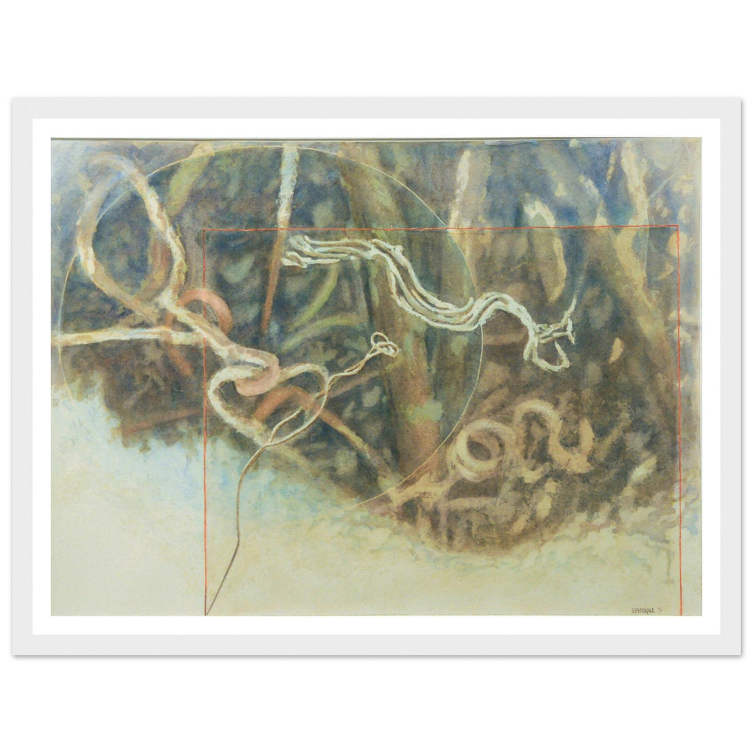 Fluid Motions: Nature's Abstract Dance by Veronique Semple - Watercolor abstract print for home decor