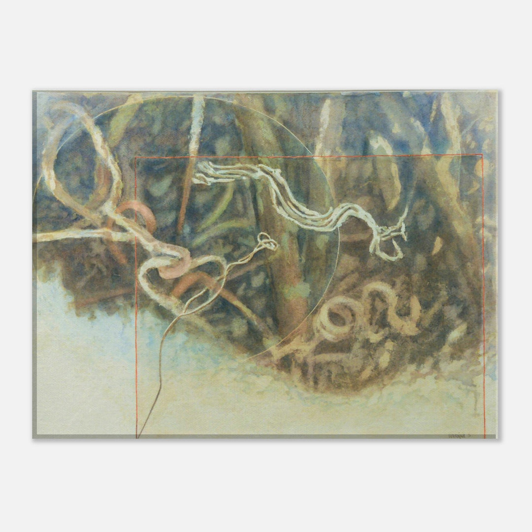 Nature's Serenity: Abstract Watercolor Wall Art by Veronique Semple - Watercolor abstract print for home decor