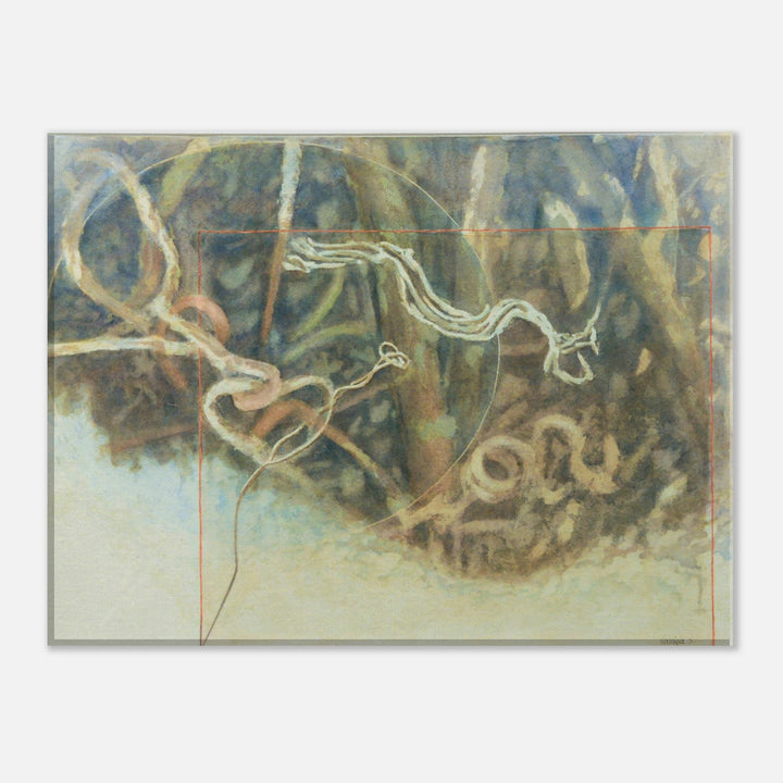 Nature's Serenity: Abstract Watercolor Wall Art by Veronique Semple - Watercolor abstract print for home decor