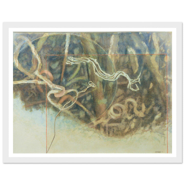 Fluid Motions: Nature's Abstract Dance by Veronique Semple - Watercolor abstract print for home decor