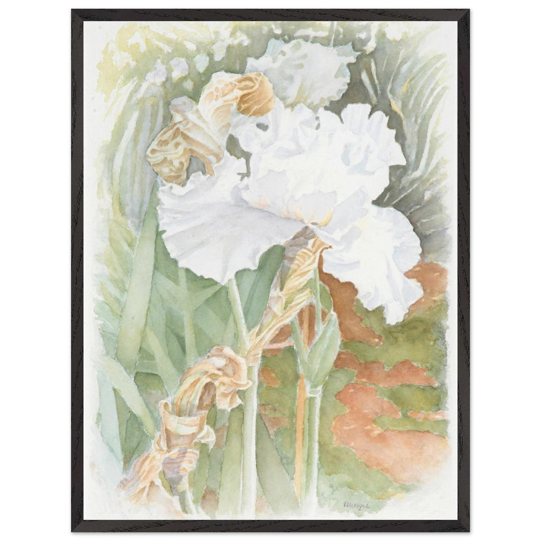 Serenity in Bloom: A Watercolor Celebration of Nature's Elegance by Veronique Semple - Watercolor wall art print