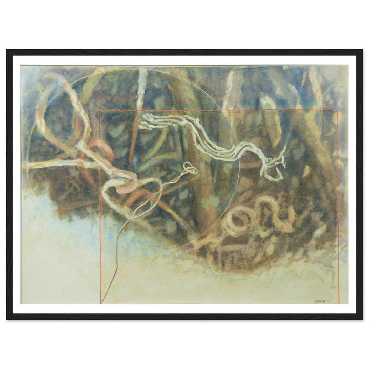 Fluid Motions: Nature's Abstract Dance by Veronique Semple - Watercolor abstract print for home decor