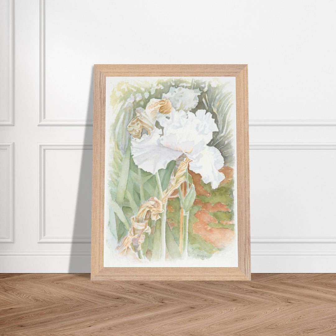 Serenity in Bloom: A Watercolor Celebration of Nature's Elegance by Veronique Semple - Watercolor wall art print