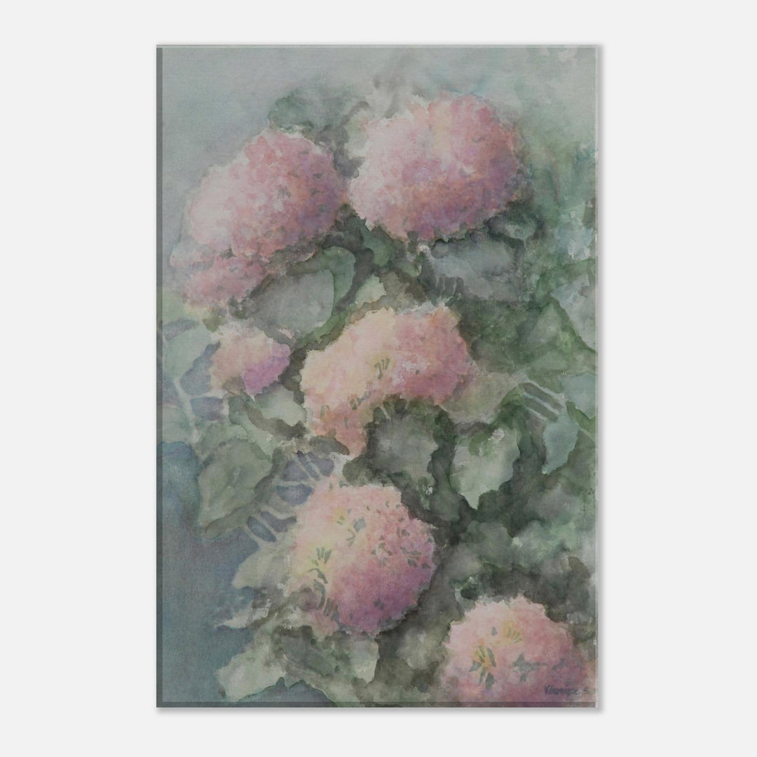 Delicate Blossoms in Soft Watercolor Harmony by Veronique Semple - Watercolor botanical print for home decor