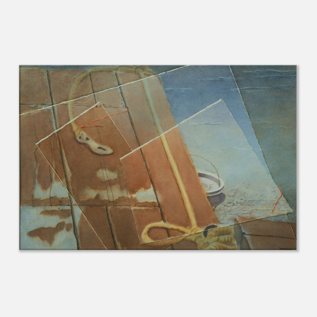 Whispers of Texture: An Evocative Watercolor Journey by Veronique Semple - Watercolor abstract print for home decor