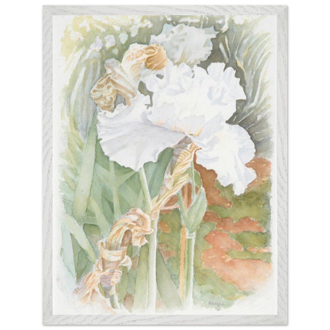 Serenity in Bloom: A Watercolor Celebration of Nature's Elegance by Veronique Semple - Watercolor wall art print