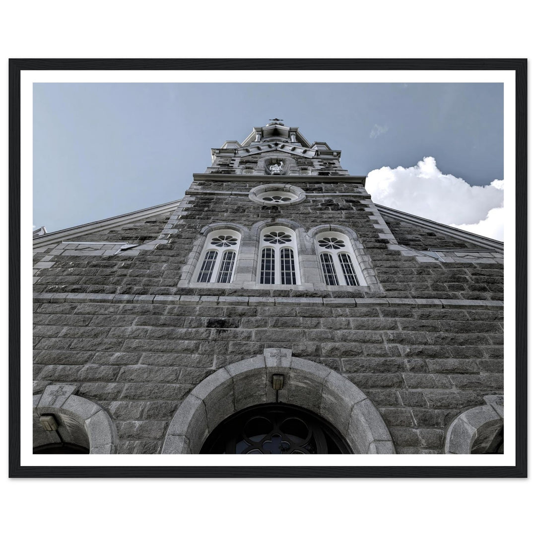 Saint-François-Xavier Church in Timeless Stone by Studio Shefford - Photo Art Composition architecture print for home decor