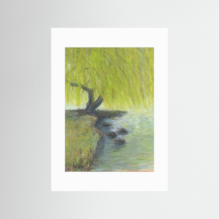 Willow Impressions Watercolor Landscape - Fine Art Print Framed Options