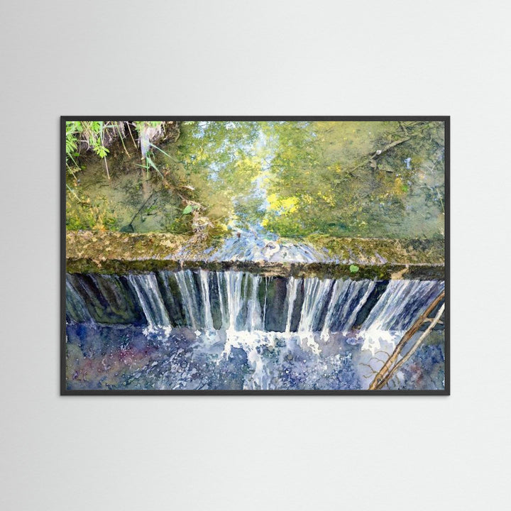 Autumn Waterfall: Impressions of Bromont Watercolor Art