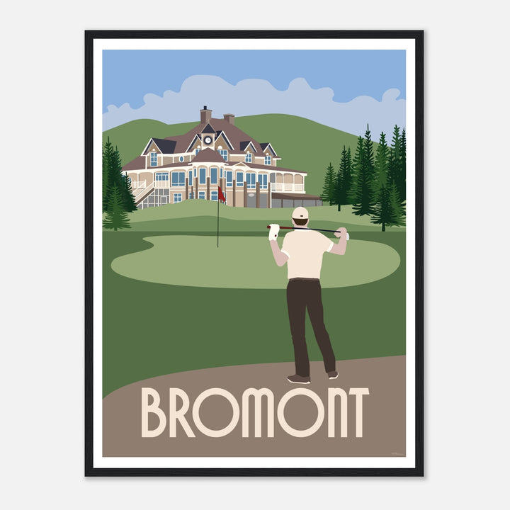 Royal Bromont Golf Course Wall Art Print by Nancy Beliveau - Digital Art illustration print for home decor