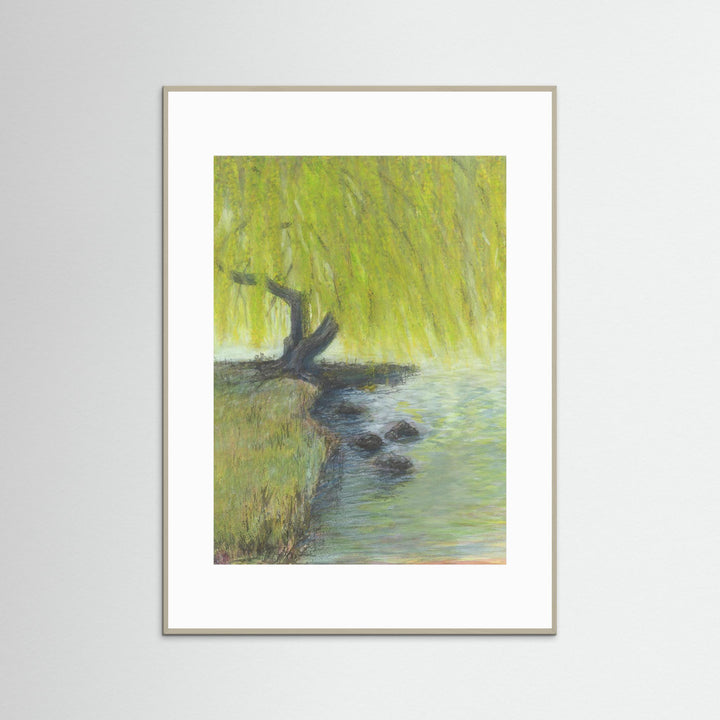 Willow Impressions Watercolor Landscape - Fine Art Print Framed Options