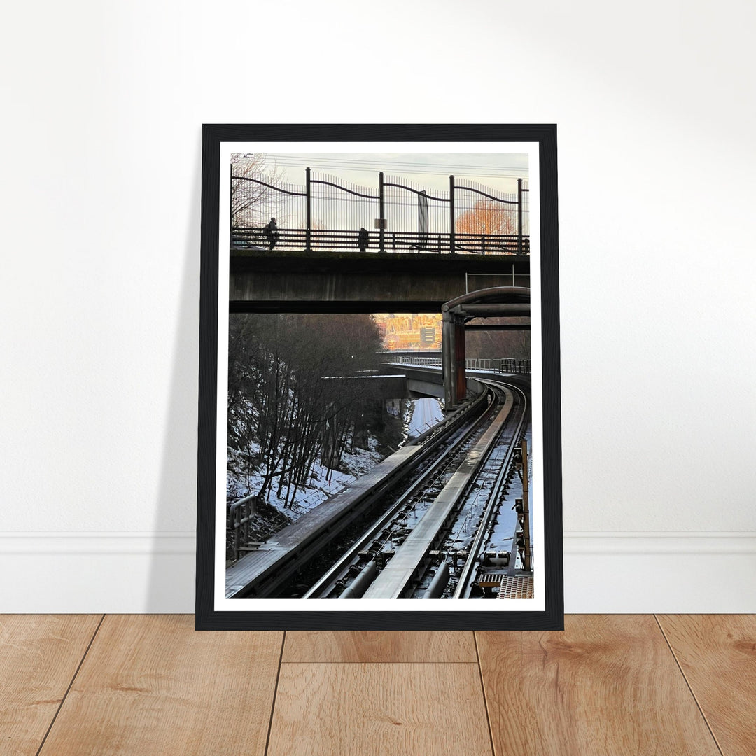 Urban Journey on Vancouver Train Tracks by Andrew Semple - Photography landscape photography print for home decor