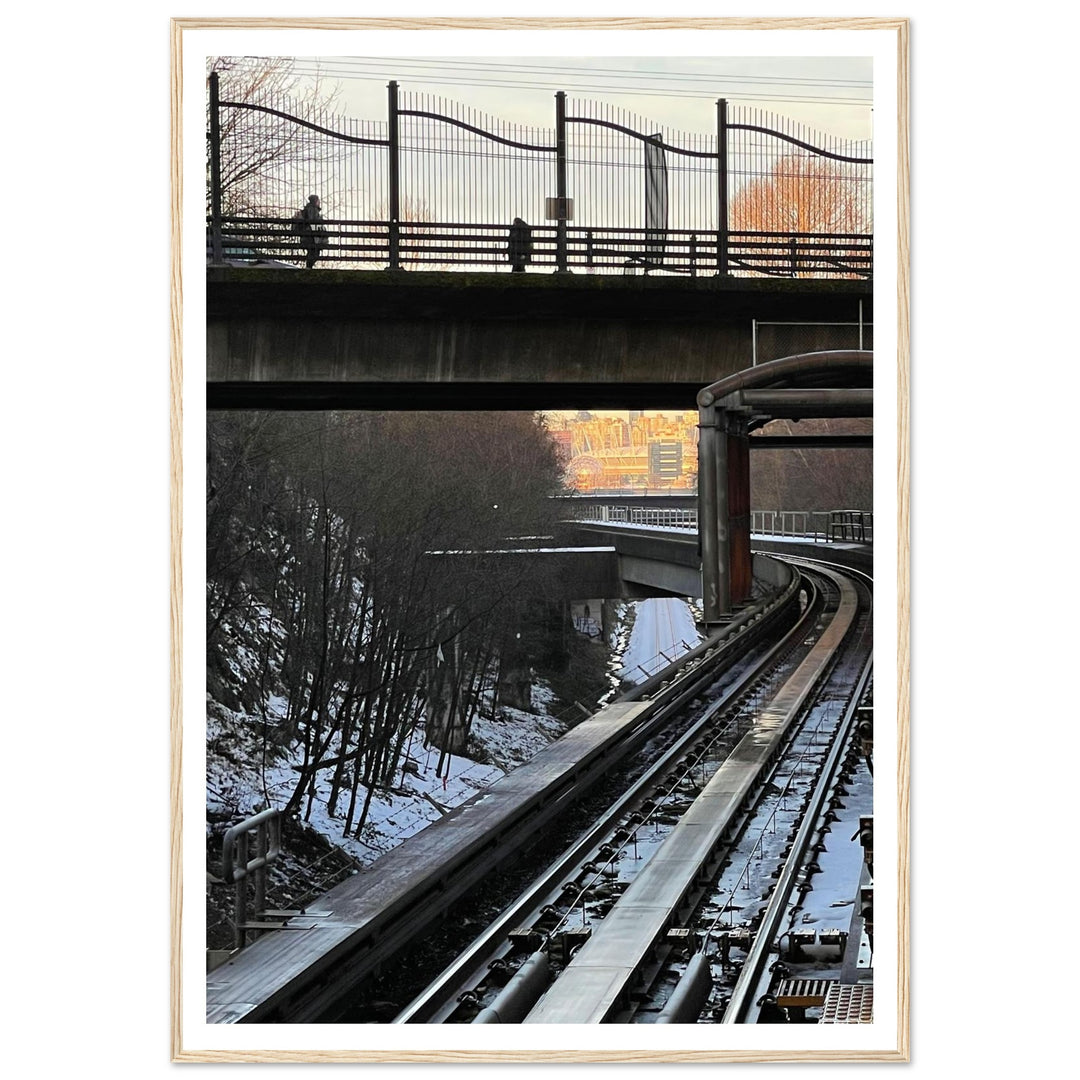 Urban Journey on Vancouver Train Tracks by Andrew Semple - Photography landscape photography print for home decor