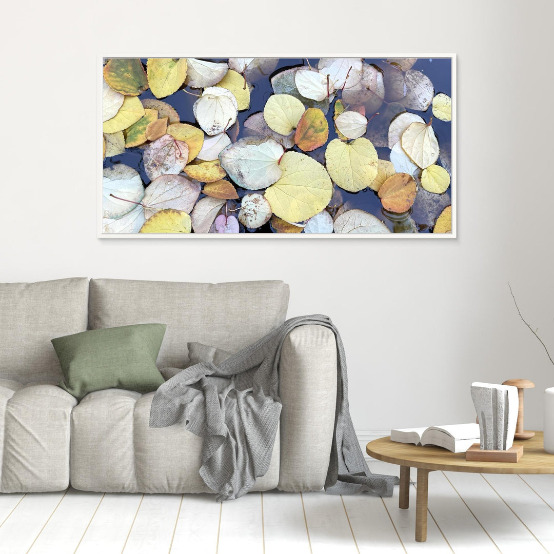 Floating Leaves Nature Photography Wall Art