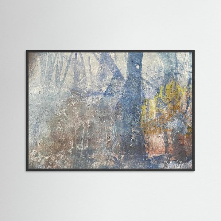 Misty Watercolor Forest Abstract - Fine Art Print Framed Options