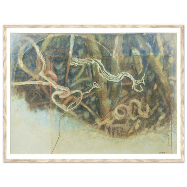 Fluid Motions: Nature's Abstract Dance by Veronique Semple - Watercolor abstract print for home decor