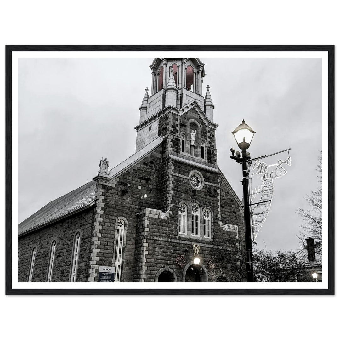 Twilight Over Bromont Church Wall Art by Studio Shefford - Photo Art Composition wall art print