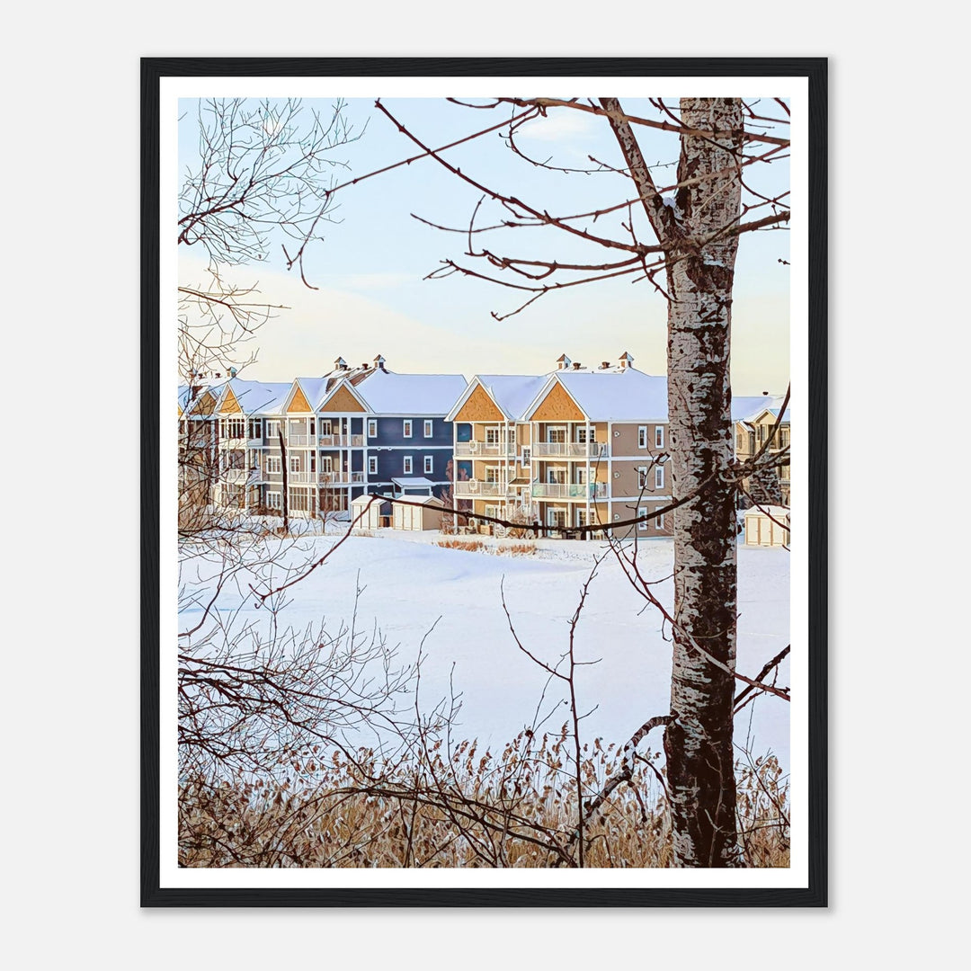 Charming Winter Views of a Golf Course Retreat by Studio Shefford - Photo Art Composition wall art print