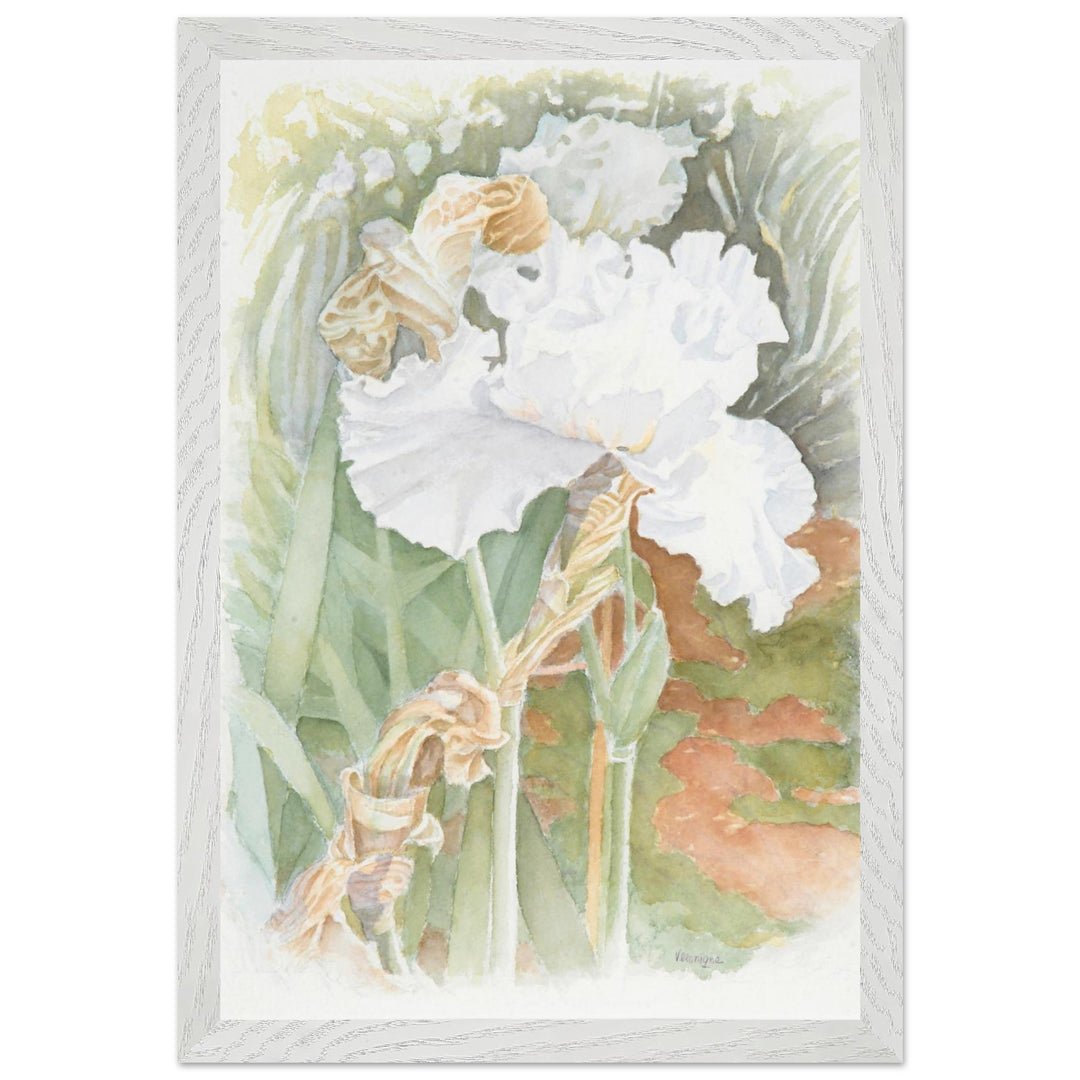 Serenity in Bloom: A Watercolor Celebration of Nature's Elegance by Veronique Semple - Watercolor wall art print
